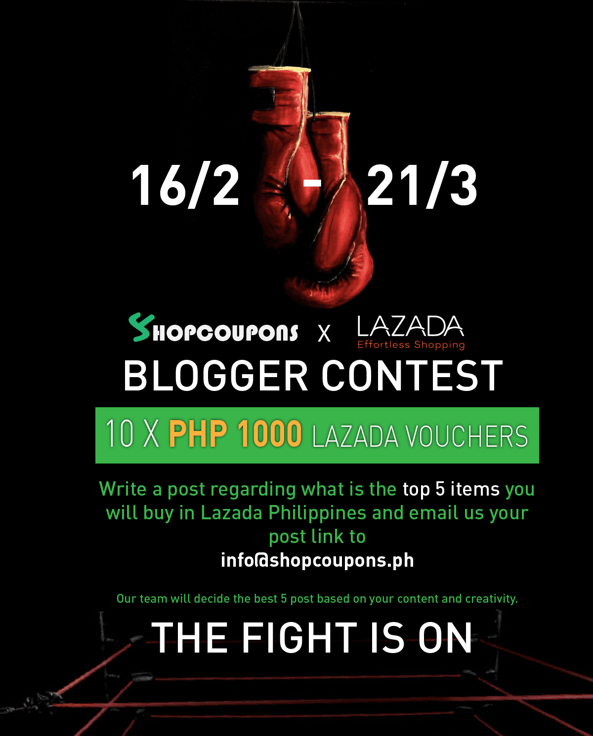 ShopCoupons X Lazada Philippines Blogger Contest